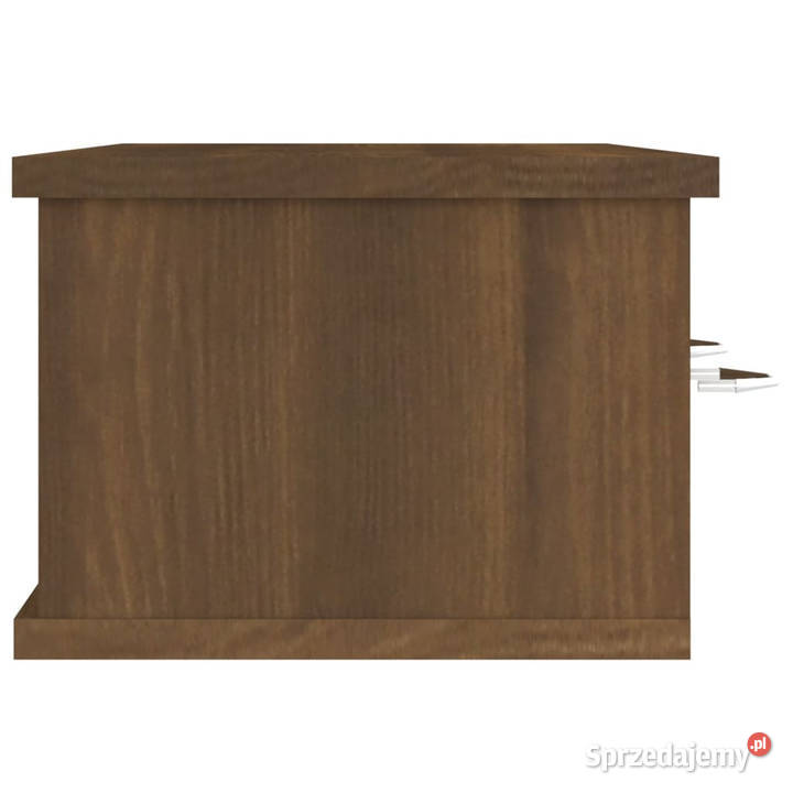 Szafka ścienna brązowy dąb 88x26x185 WM815083