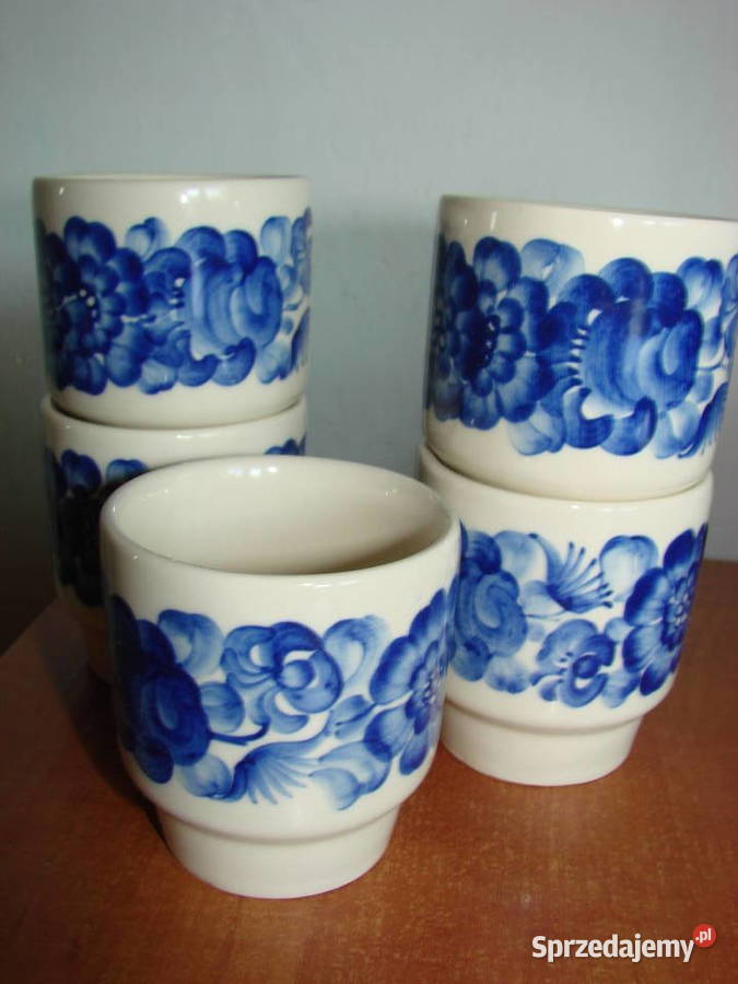 Włocławek fajansowy kubeczek PRL Pruszcz Gdański