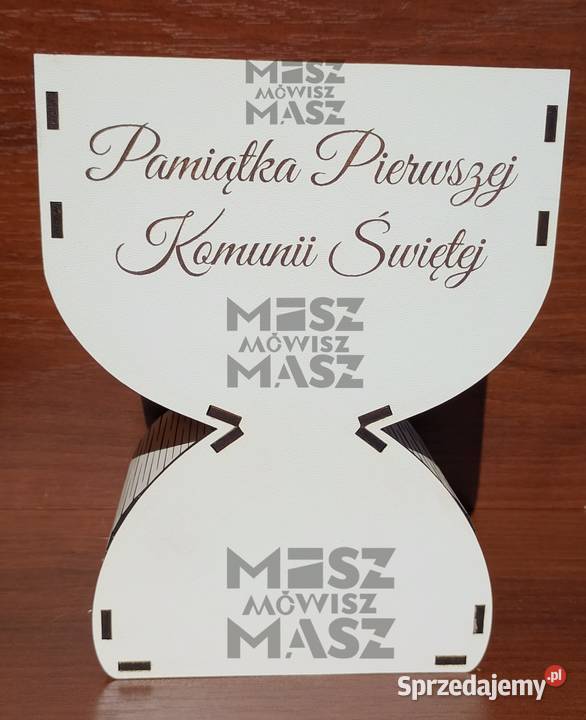 Drewniana Pamiątka Pierwszej Komunii Świętej Kielce