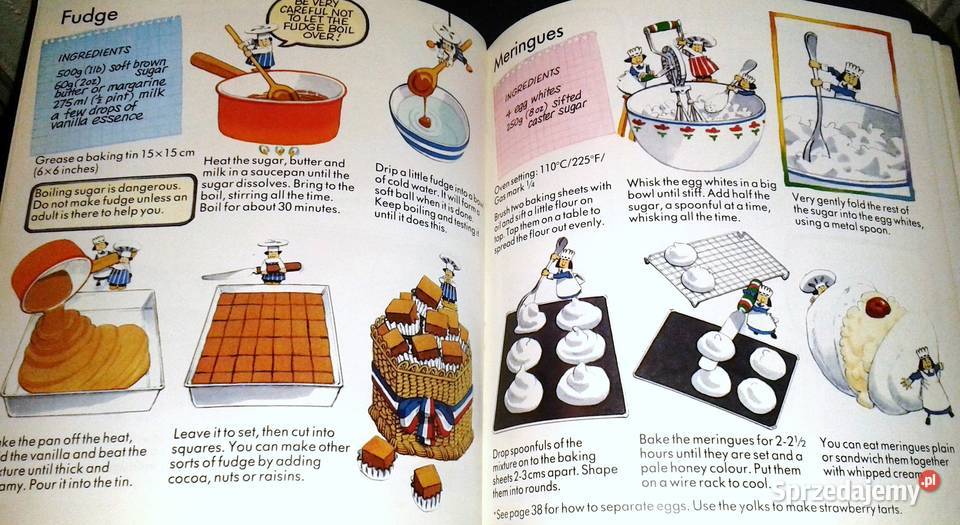 The Usborne First Cookbook Angela Wilkes Stephen Rok wydania 1987 Kultura i Rozrywka Chełm