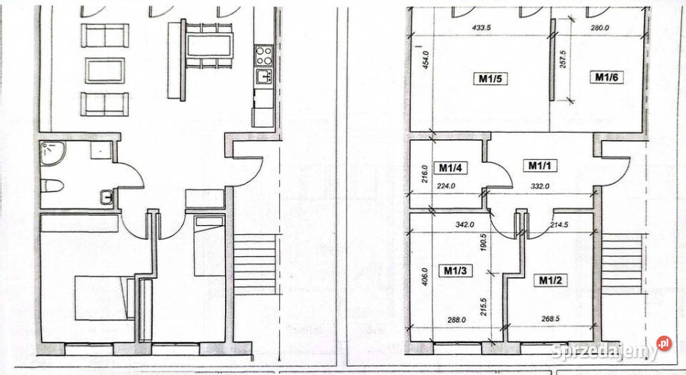 Rurzyca mieszkanie 3 pokojowe stan deweloperski zachodniopomorskie