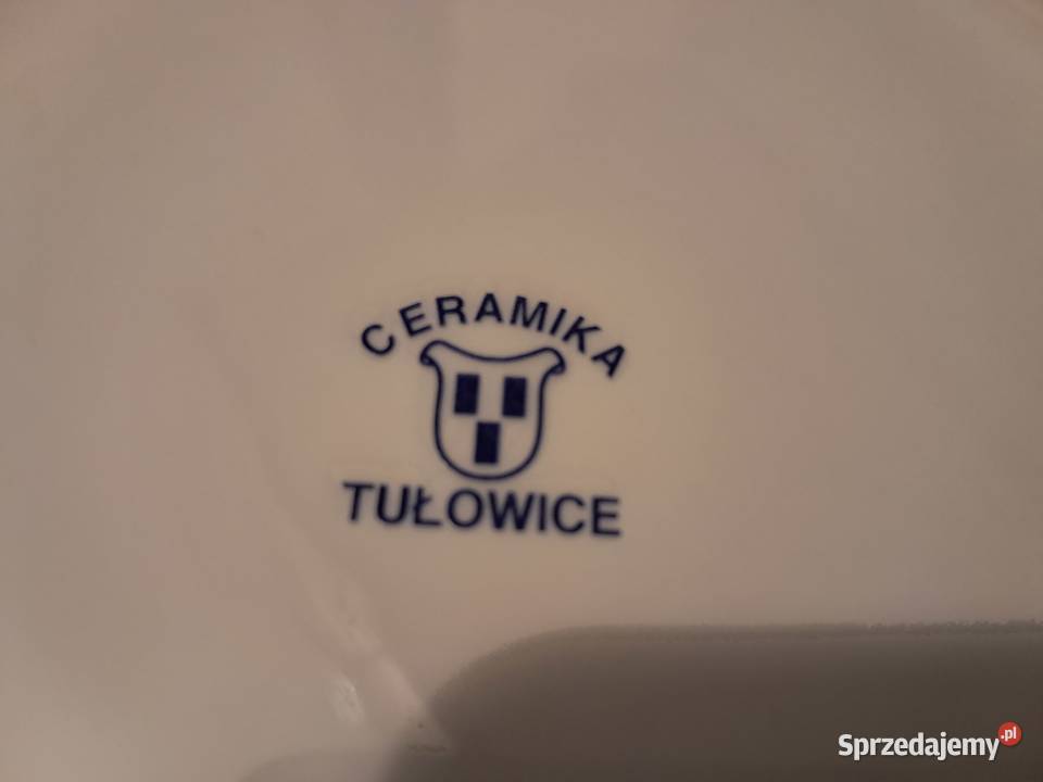Talerzyki deserowe porcelana z Tułowic 2 biały Kraków