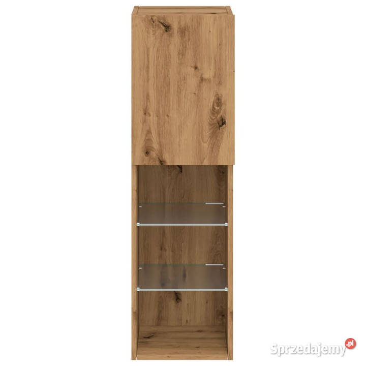 Szafka TV z LED dąb artisian 305x30x102 WM857678 Warszawa
