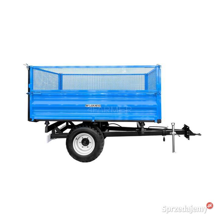 Przyczepa rolnicza jednoosiowa 2T z kiprem i Tajęcina sprzedam