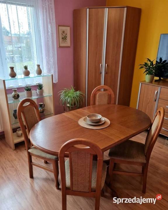 Stół rozkładany z 4 krzesłami Kraków