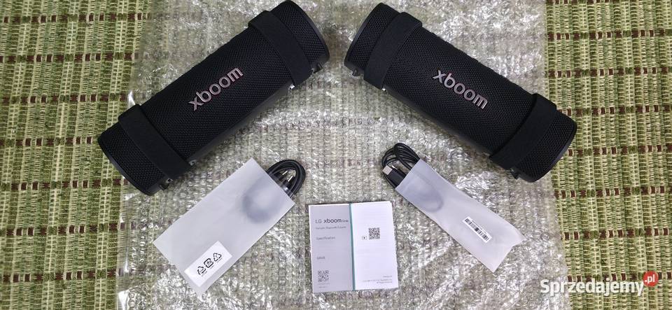 2 Głośniki Komplet LG Xboom Grab na gwarancji Słuchawki i głośniki Warszawa