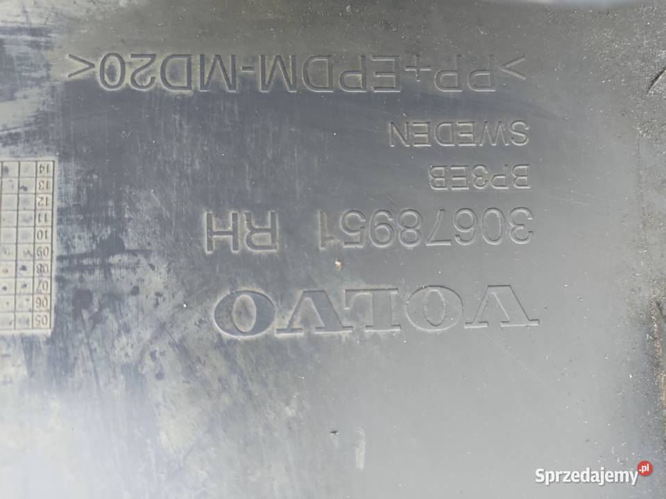 Volvo XC90 lift narożnik prawy zderzak Rok produkcji 2009 Błonie