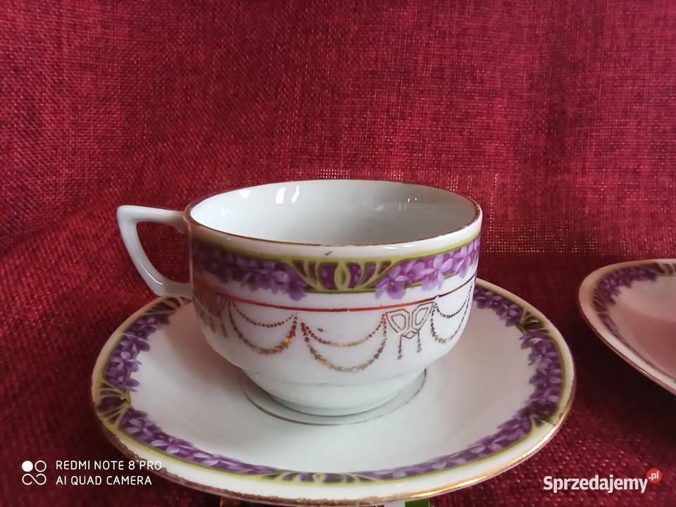 Filiżanka z fiołkami Syg numeryczna 404 Gdańsk