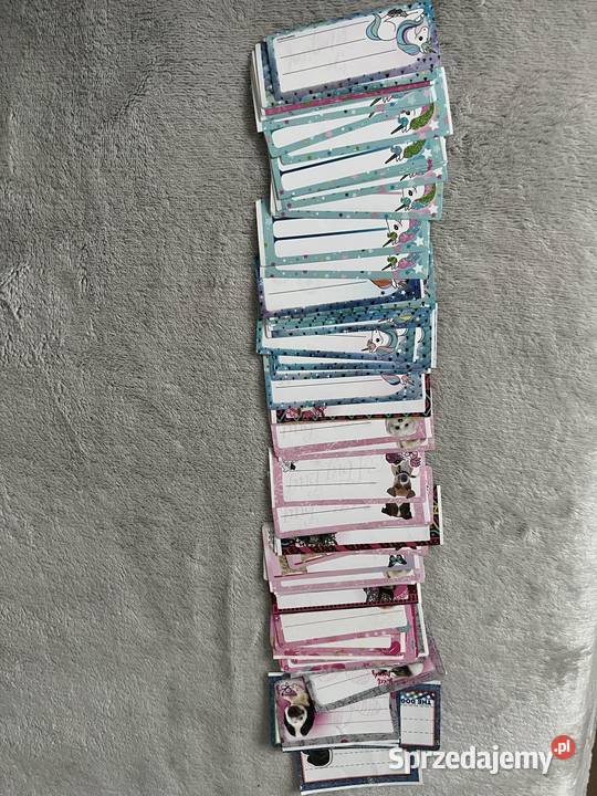 83 naklejki na zeszyt książkę do podpisania podkarpackie