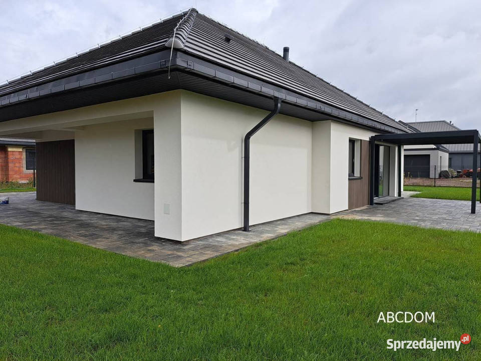 Nowoczesny parterowy domom 4 pokoje cegła Mników