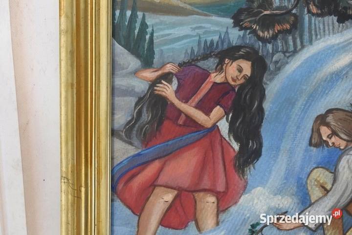Zofia Stryjeńska Góral i Góralka Stary Portret Obrazki i obrazy Kraków