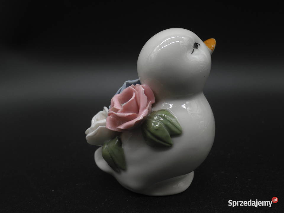 Figurka kaczki ozdobiona kwiatami wielkopolskie Raszków sprzedam