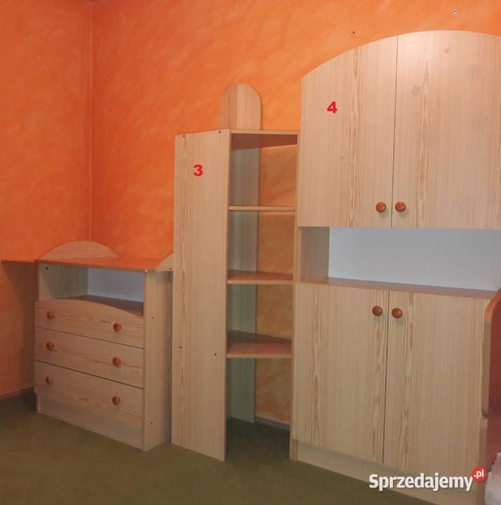 Zestaw komplet mebli dziecięcych KLUPŚ 10 elem Kraków sprzedam