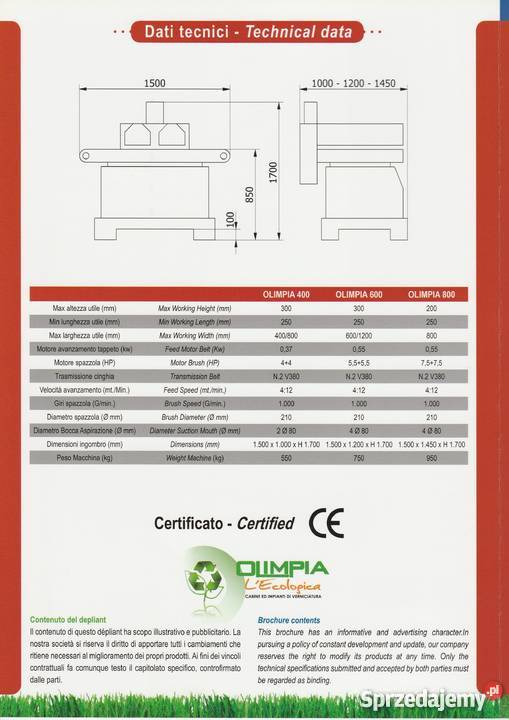 Szczotkarka postarzarka do drewna OLIMPIA 400 Wisła