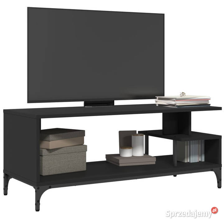 Szafka RTV czarna 102x40x41 materiał