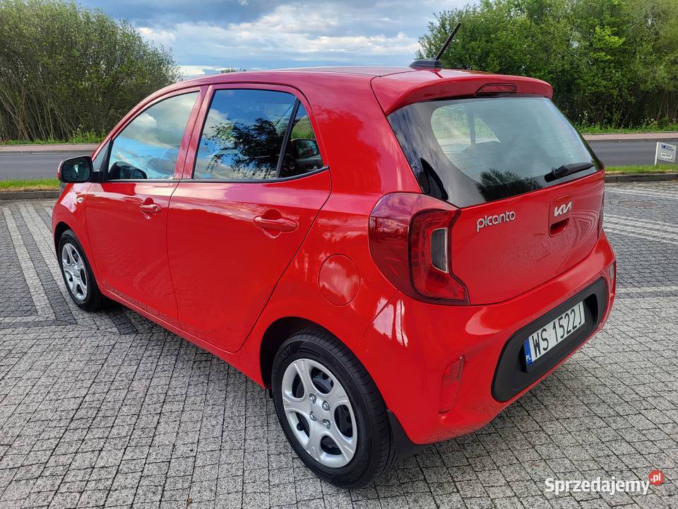 Kia Picanto 10 67 2022r 44 SUPER STAN czerwony Siedlce sprzedam