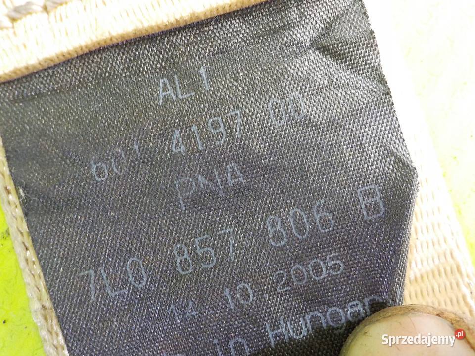 VW TOUAREG I 05r pas bezpieczenstwa prawy tyl mazowieckie Suków