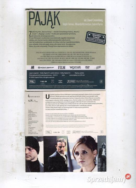 Odwrócić przeznaczenie Pająk 2 Filmy DVD 1 płyta Szczecin