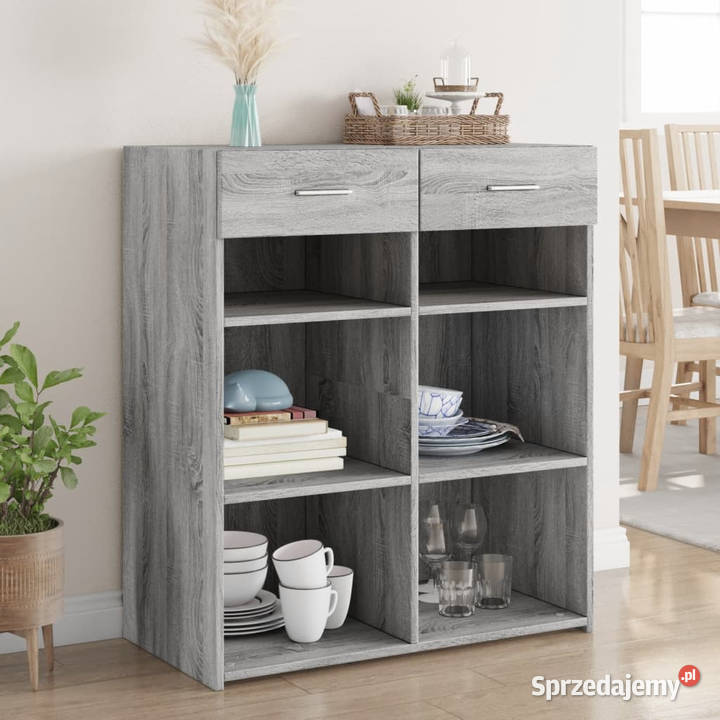 Szafka szary dąb sonoma 80x425x93 materiał Pozostałe Warszawa