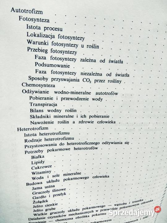 Fizjologia Hosera biologia unikatowe antykwariat Warszawa