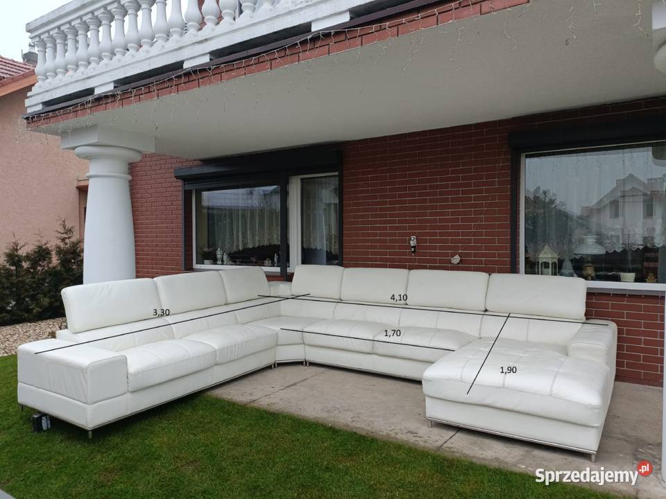 Sprzedam narożnik w kształcie litery U ze skóry wielkopolskie Konin