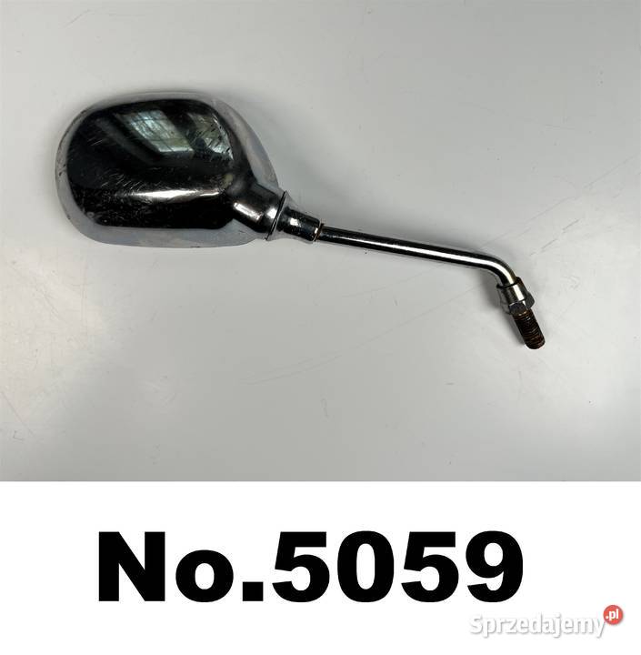 Lusterko prawe owal chrom M10 motocykl motorower wielkopolskie Łobżenica