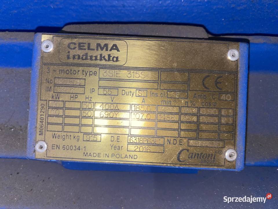 Silnik elektryczny trójfazowy FVAT CELMA Cantoni Warszawa sprzedam