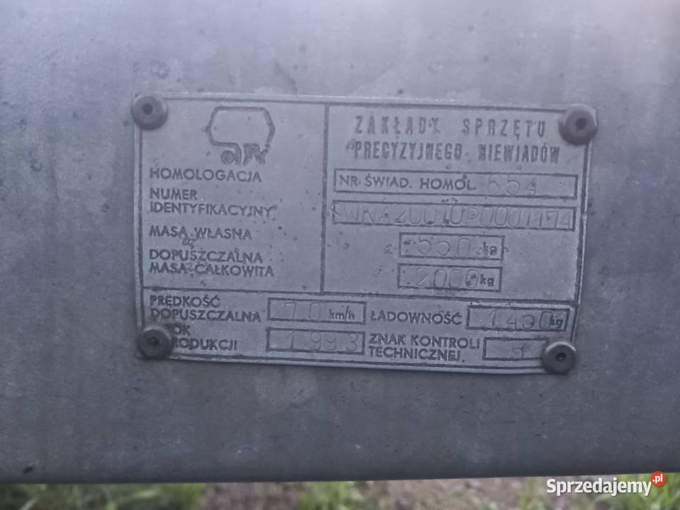 Laweta Niewiadów A2001 opolskie Prudnik
