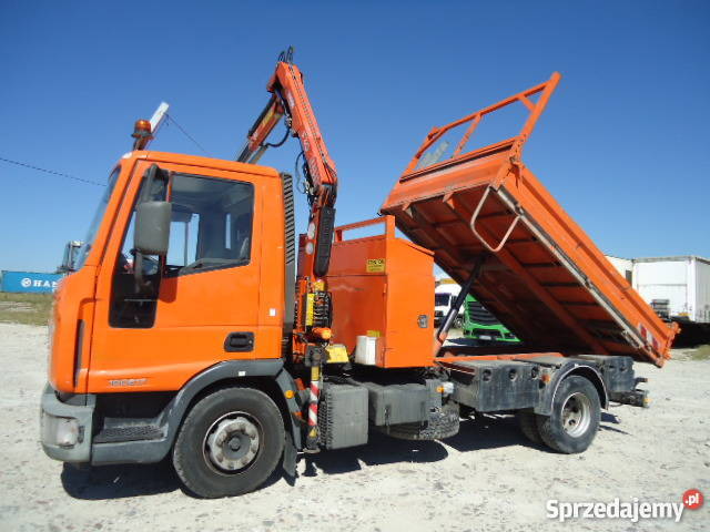 Iveco Eurocargo 100E17 wywrotka hds Fassi F30A21 Samochody ciężarowe wielkopolskie Turek sprzedam