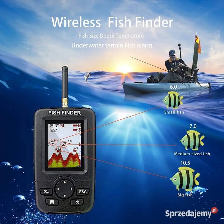 Sonar bezprzewodowy wędkarski echosonda Wrocław