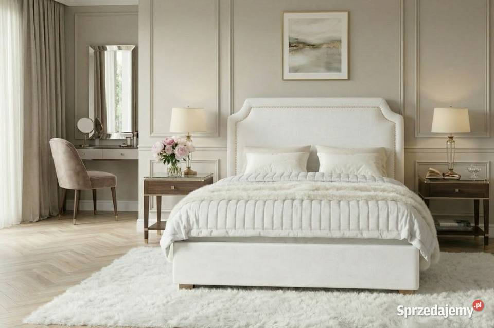 Łóżko tapicerowane FABIO 160x200 z pojemnikiem I Poznań