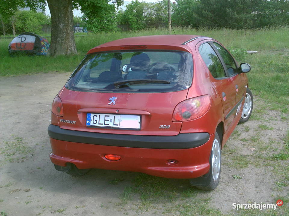 Peugeot 206 11 benzyna sprawny oplacony zdrowy poduszka powietrzna Motoryzacja Lębork sprzedam