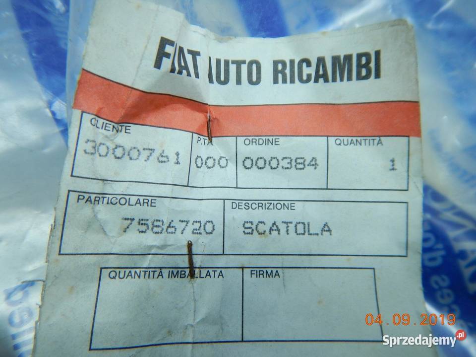 OBUDOWA OSŁONA NAGRZEWNICY FIAT TEMPRA 8996 ASO osobowe
