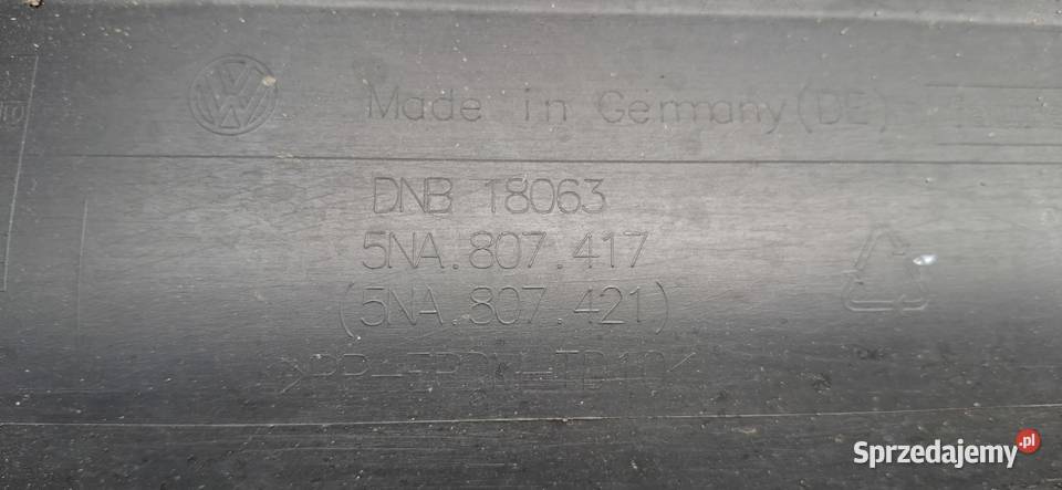 VW TIGUAN II 5NA ZDERZAK TYŁ TYLNY CHROM