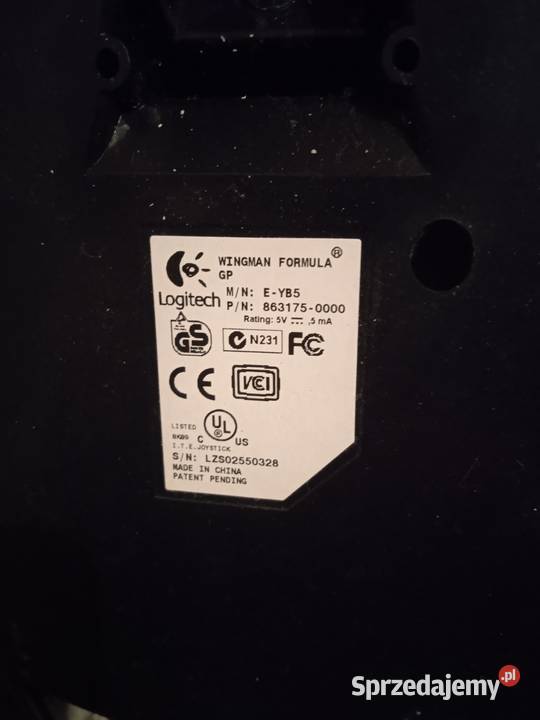 Kierowca Logitech Formula GP kolor żółty łódzkie