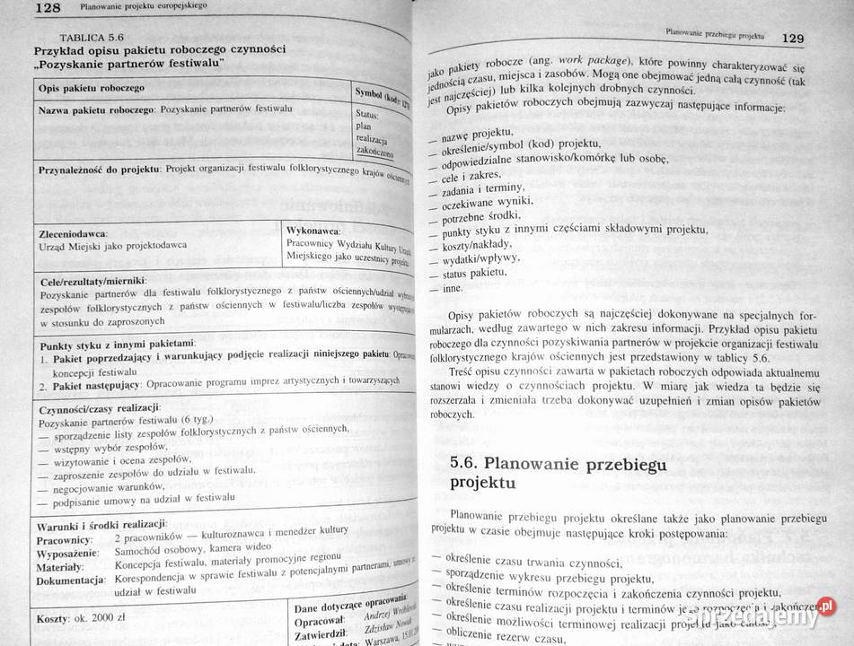 Zarządzanie projektem europejskim Bartosz Grucza Rok wydania 2007 Chełm