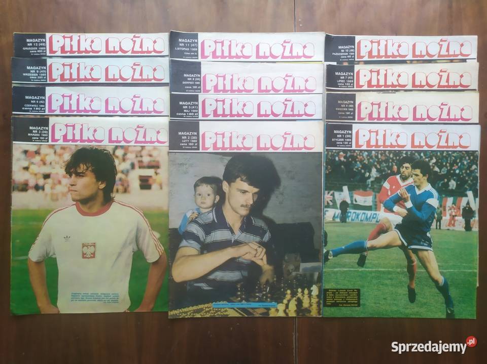 Piłka Nożna Magazyn rocznik 1989 kompletny Łódź