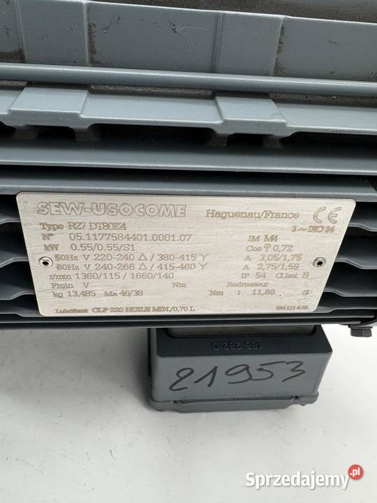 SEW R27 DT80K4 550W 305A Gearmotor Warszawa