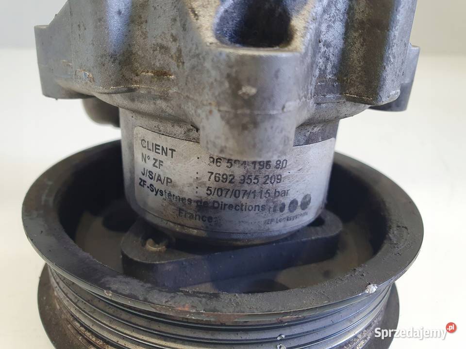 Peugeot 607 27 HDI POMPA WSPOMAGANIA 9658419680 Rudka