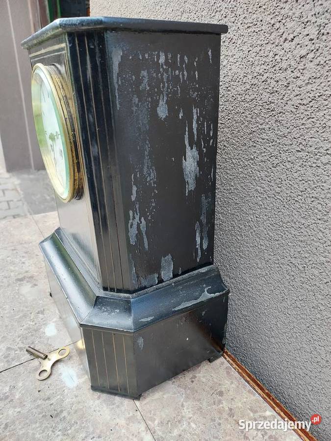 Zabytkowy zegar kominkowy francuski Samuel Marti Tczew