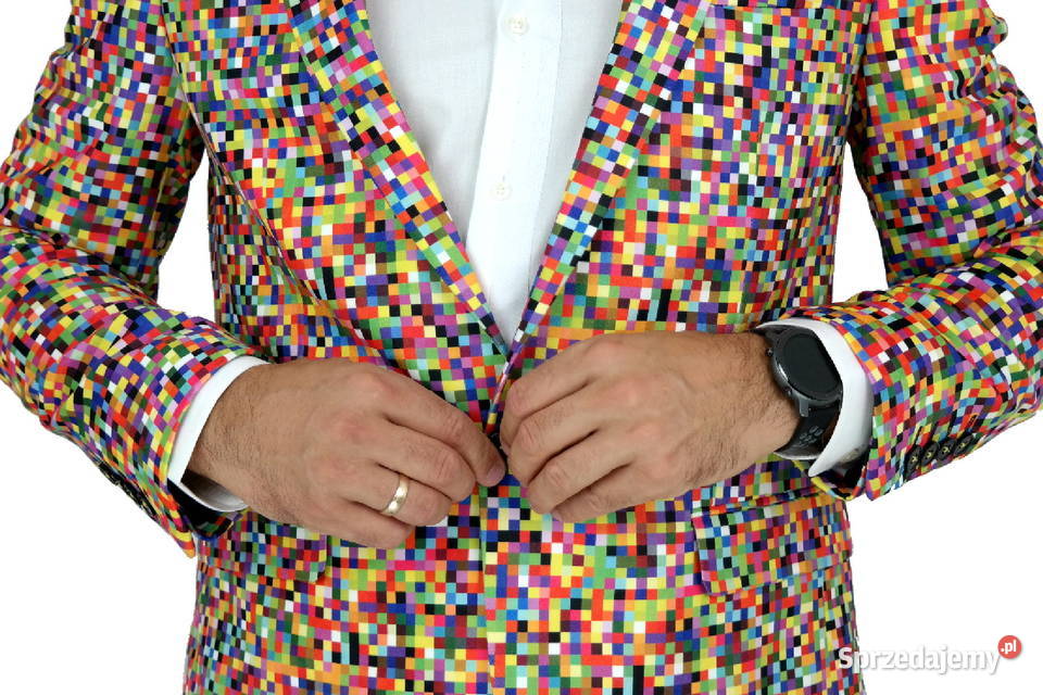 GIOVANNI PERA Marynarka Męska D608 piksele Ostrów Wielkopolski