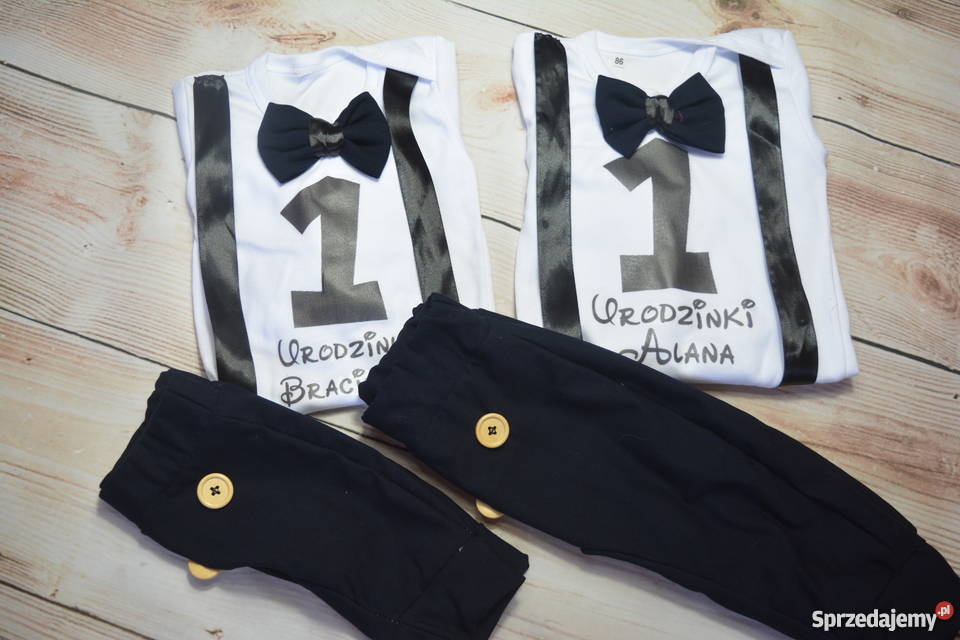 Elegancki komplet chłopca roczek chrzest Waćmierz