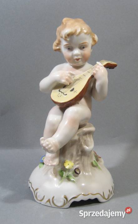 Figurynka Porcelanowa von Schierholz Plaue Putto Warszawa