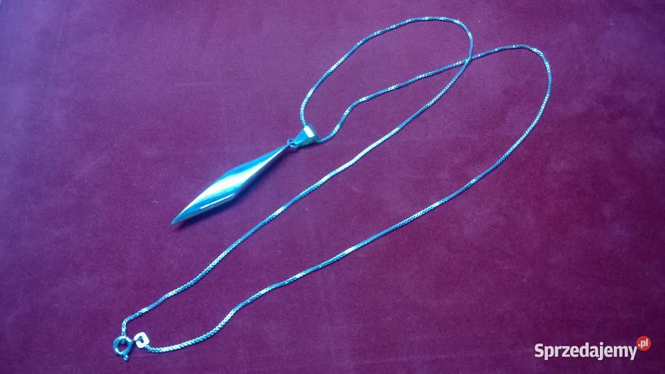 srebrny łańcuszek z wisiorkiem 0108 Warszawa