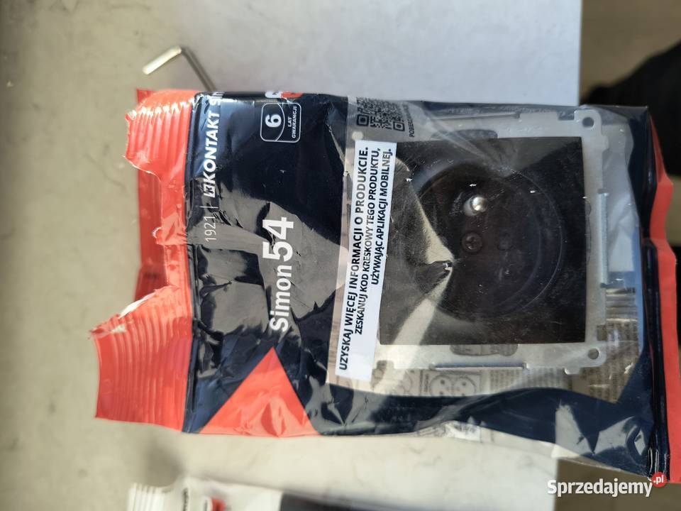 Simon 54 zestaw ramek gniazdek czarny mat Kraków sprzedam