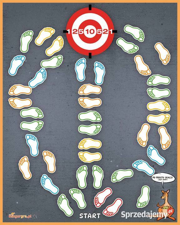 STÓPKI KOMBO gra podłogowa XXL DZIECI do Gdańsk