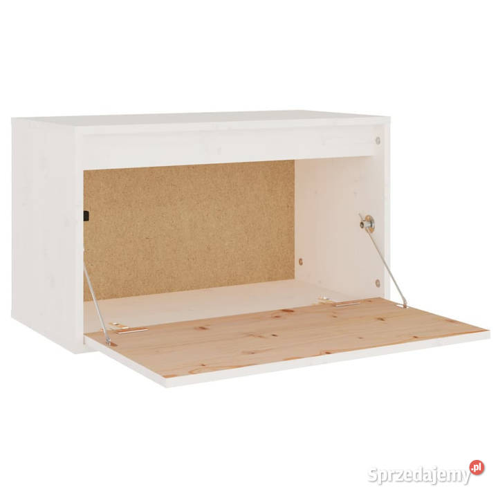 Szafka ścienna biała 60x30x35 lite drewno