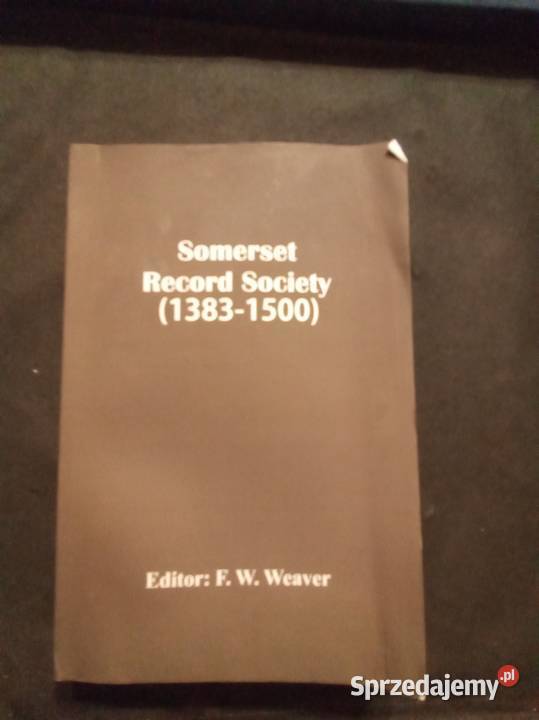 Sommerset record society 1383 1500 angielsku Warszawa