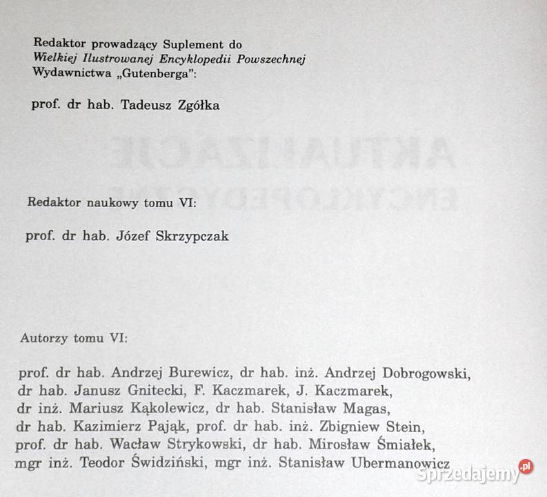 Aktualizacje Encyklopedyczne Technika Tom 6 J Pozostałe Chełm
