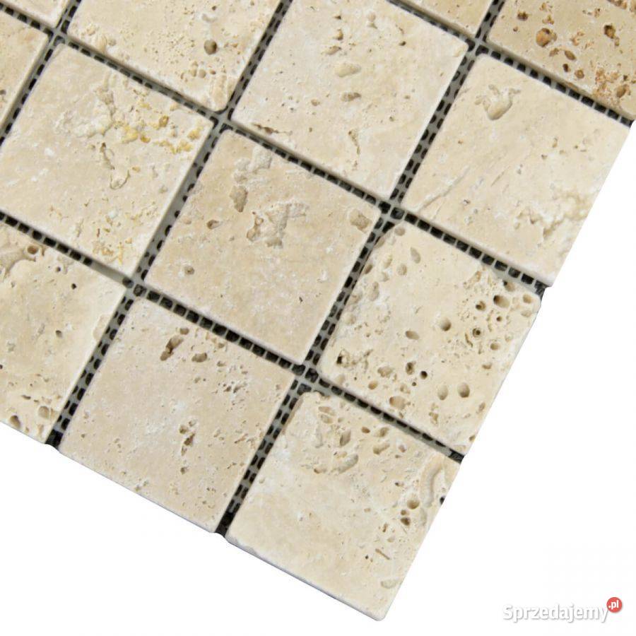 Mozaika trawertyn Light bębnowana 305x305x1
